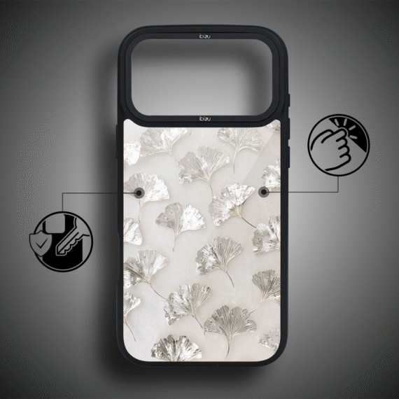 Etui do iPhone 17 Pro Max IBIZU DropGuard Matt z MagSafe, Ethereal Essence, Biały Onysk 17pro_DM-5