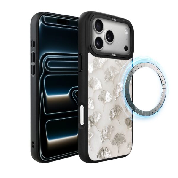 Etui do iPhone 17 Pro IBIZU DropGuard Matt z MagSafe, Ethereal Essence, Biały Onyks