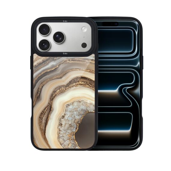 Etui do iPhone 17 Pro Max IBIZU DropGuard Matt z MagSafe, Ethereal Essence, Miodowy Agat 17pro_DM-7