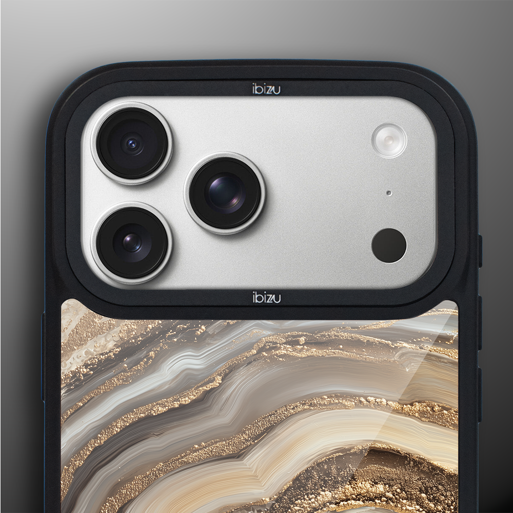 Etui do iPhone 17 Pro Max IBIZU DropGuard Matt z MagSafe, Ethereal Essence, Miodowy Agat 17pro_DM