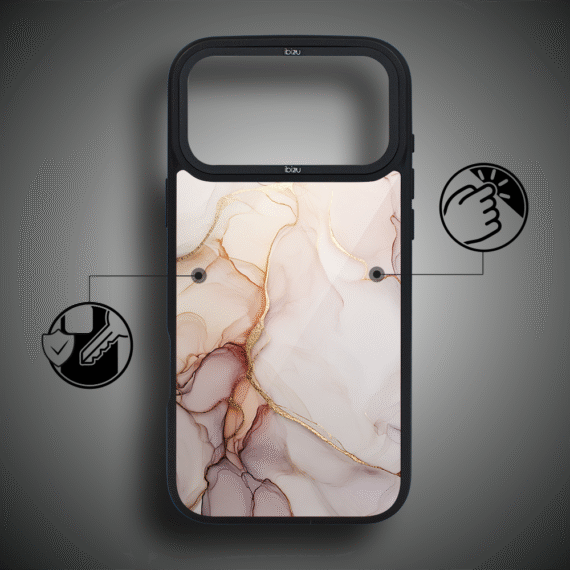 Etui do iPhone 17 Pro Max IBIZU DropGuard Matt z MagSafe, Ethereal Essence, Różany alabaster 17pro_DM-5