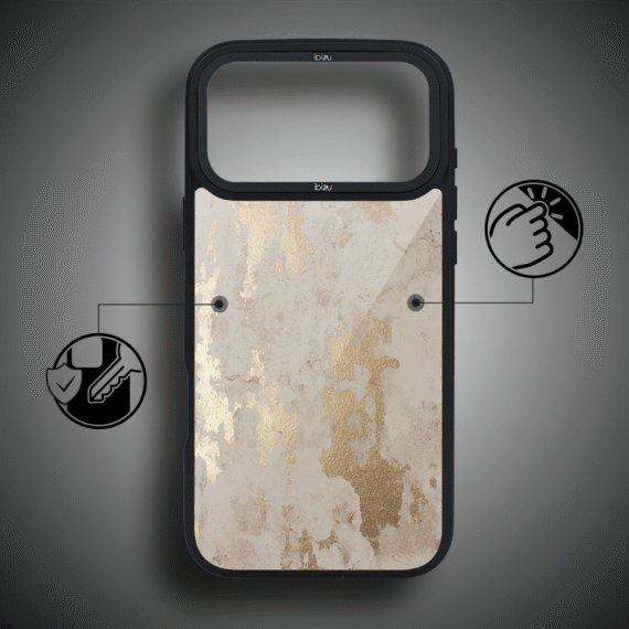 Etui do iPhone 17 Pro Max IBIZU DropGuard Matt z MagSafe, Ethereal Essence, Szampańskie Złoto 17pro_DM-5