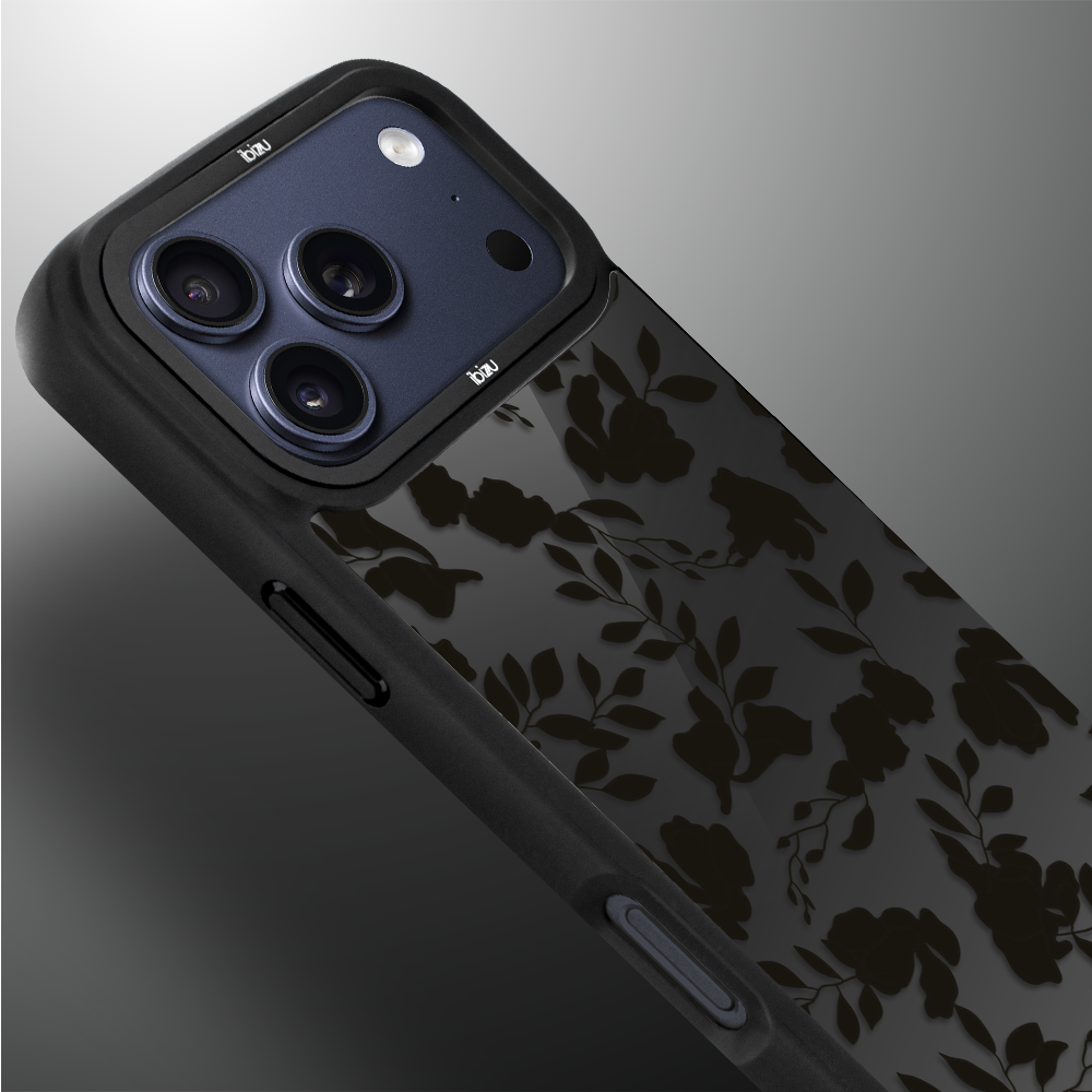 Etui do iPhone 17 Pro Max IBIZU DropGuard Matt z MagSafe, Midnight, Cienie liści 2 ip 17 pro-4