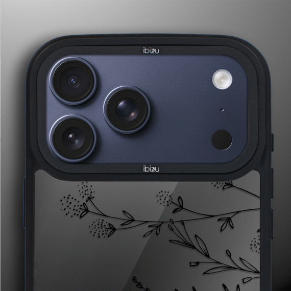 Etui do iPhone 17 Pro Max IBIZU DropGuard Matt z MagSafe, Midnight, Dotyk kwiatów ip 17 pro-7