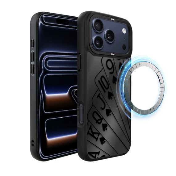 Etui do iPhone 17 Pro Max IBIZU DropGuard Matt z MagSafe, Midnight, Karty do gry ip 17 pro-1