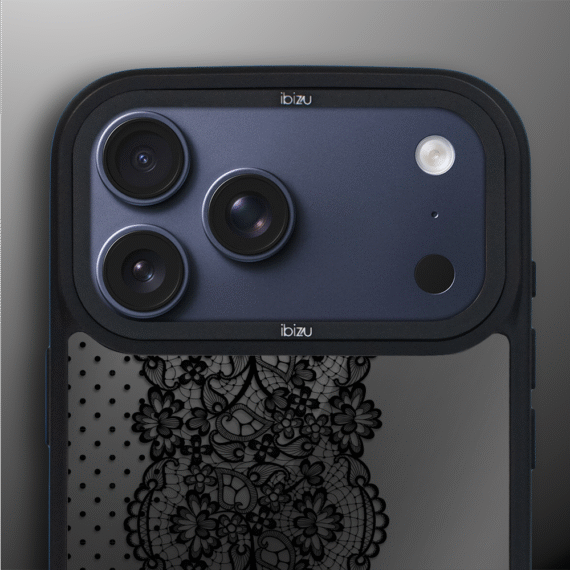 Etui do iPhone 17 Pro Max IBIZU DropGuard Matt z MagSafe, Midnight, Ornamentowa koronka ip 17 pro-7