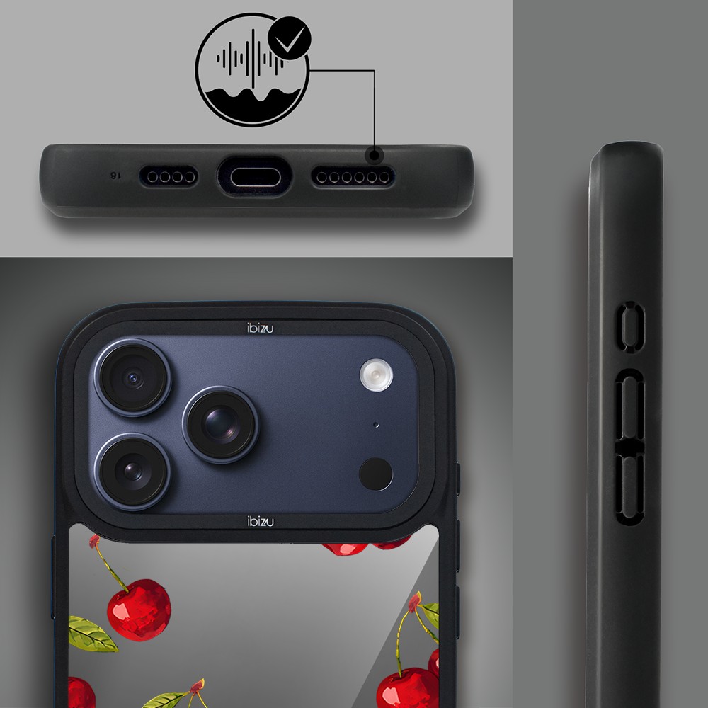 Etui do iPhone 17 Pro Max IBIZU DropGuard Matt z MagSafe, Midnight, Wiśniowa noc ip 17 pro-1