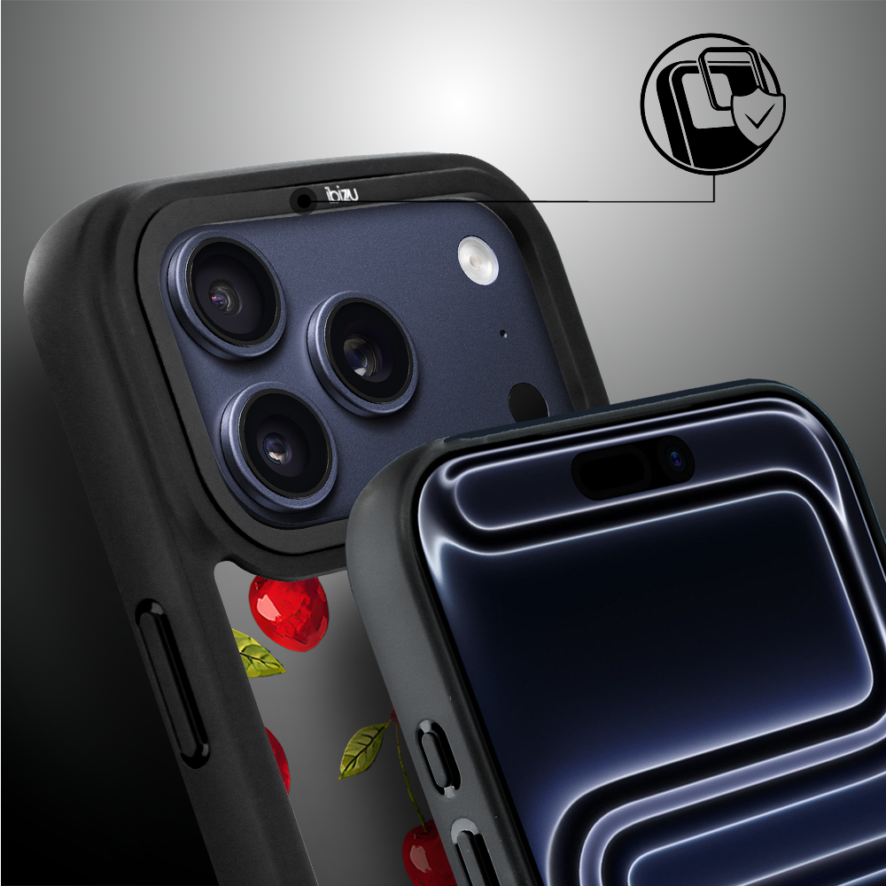 Etui do iPhone 17 Pro Max IBIZU DropGuard Matt z MagSafe, Midnight, Wiśniowa noc ip 17 pro-2