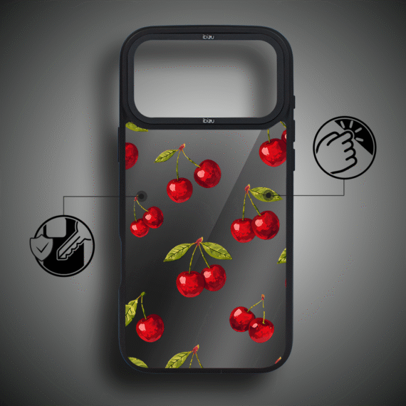 Etui do iPhone 17 Pro Max IBIZU DropGuard Matt z MagSafe, Midnight, Wiśniowa noc ip 17 pro-5