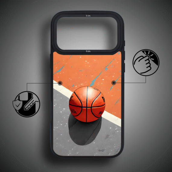 Etui do iPhone 17 Pro Max IBIZU DropGuard Matt z MagSafe, #Move, Koszykówka ip 17 pro-5