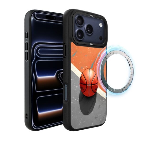 Etui do iPhone 17 Pro IBIZU DropGuard Matt z MagSafe, #Move, Koszykówka