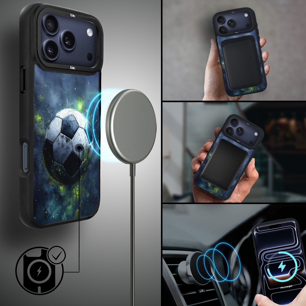 Etui do iPhone 17 Pro Max IBIZU DropGuard Matt z MagSafe, #Move, Piłka nożna ip 17 pro-4