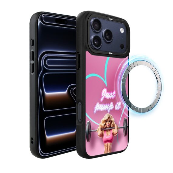 Etui do iPhone 17 Pro Max IBIZU DropGuard Matt z MagSafe, #Move, Pump it love ip 17 pro-1