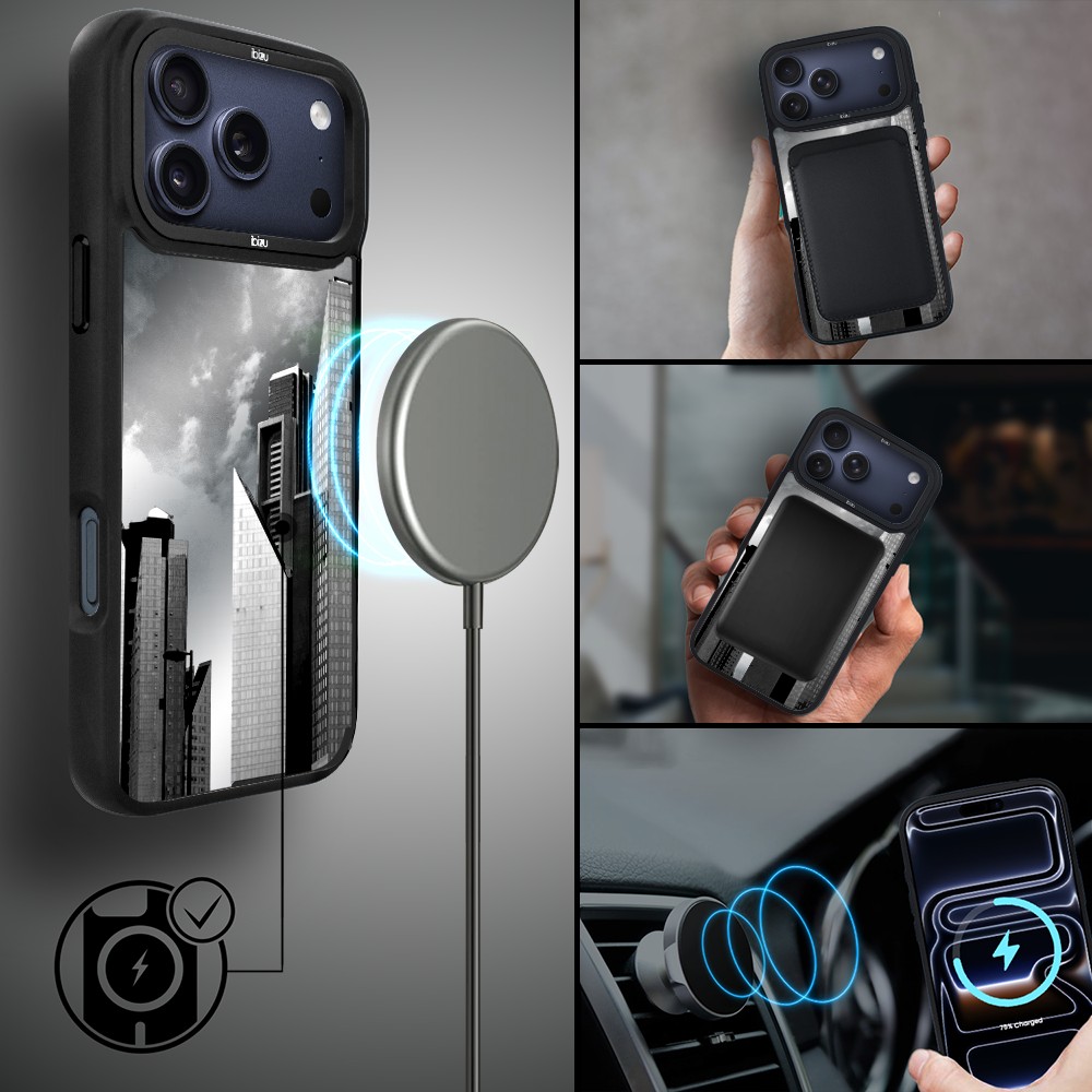 Etui do iPhone 17 Pro Max IBIZU DropGuard Matt z MagSafe, Noir City, Manhattan4
