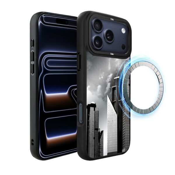 Etui do iPhone 17 Pro IBIZU DropGuard Matt z MagSafe, Noir City, Manhattan