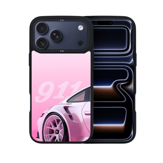 Etui do iPhone 17 Pro Max IBIZU DropGuard Matt z MagSafe, TechDrive, 911 różowe ip 17 pro-7