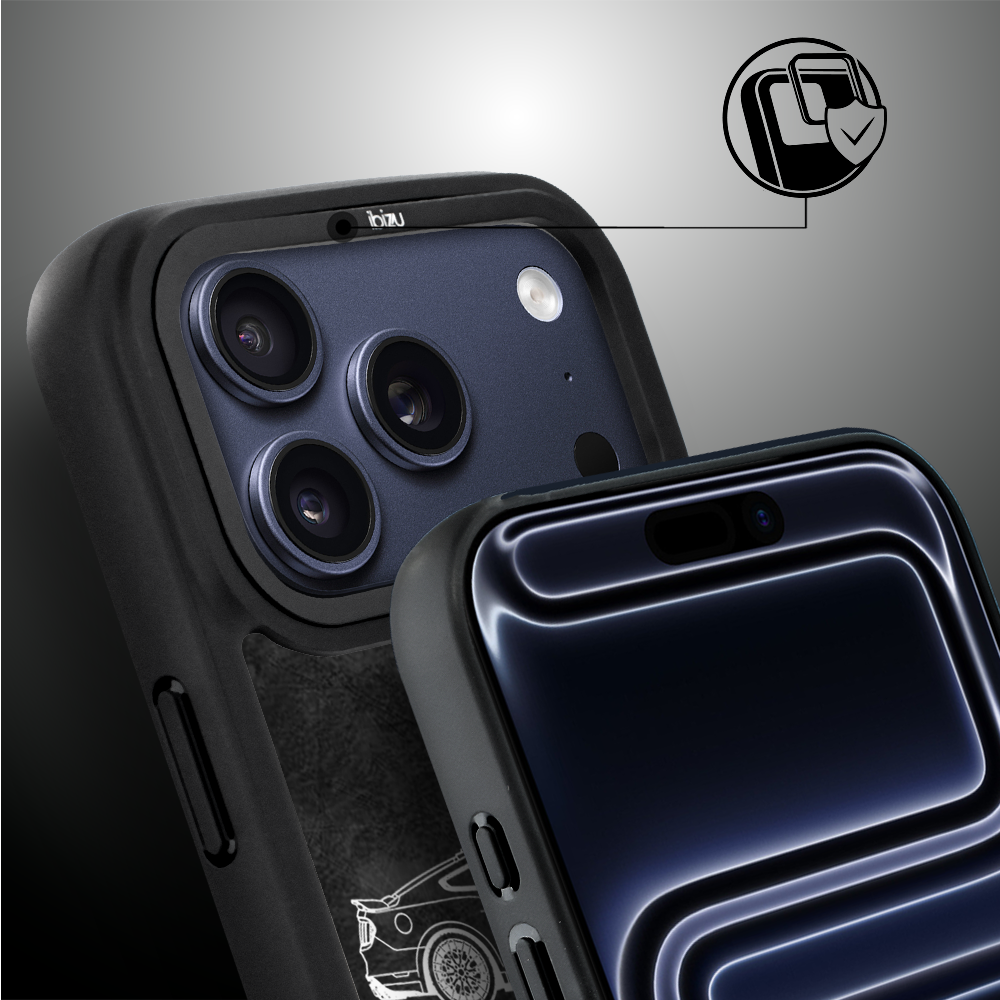 Etui do iPhone 17 Pro Max IBIZU DropGuard Matt z MagSafe, TechDrive, GT V8 “Coyote” ip 17 pro-2