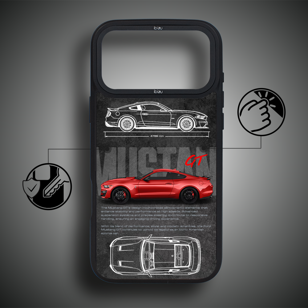 Etui do iPhone 17 Pro Max IBIZU DropGuard Matt z MagSafe, TechDrive, GT V8 “Coyote” ip 17 pro-5