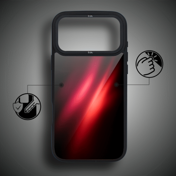 Etui do iPhone 17 Pro Max IBIZU DropGuard Matt z MagSafe, Twilight Dreams, Czerwona Nebula 17pro_DM-5