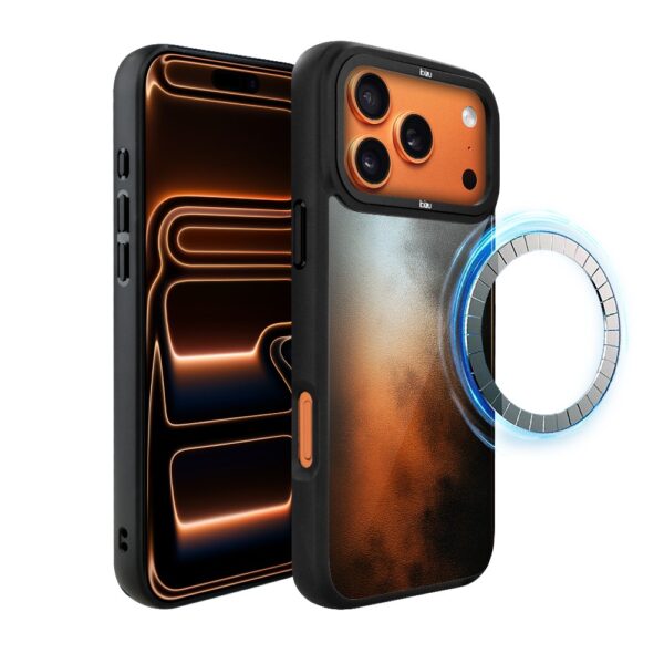 Etui do iPhone 17 Pro IBIZU DropGuard Matt z MagSafe, Twilight Dreams, Ember