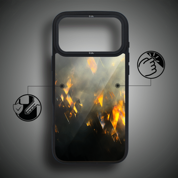 Etui do iPhone 17 Pro Max IBIZU DropGuard Matt z MagSafe, Twilight Dreams, Golden Sparks 17pro_DM-5