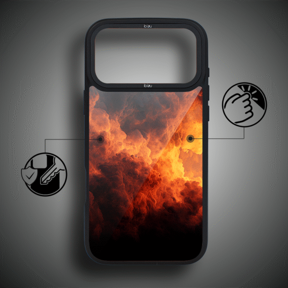 Etui do iPhone 17 Pro Max IBIZU DropGuard Matt z MagSafe, Twilight Dreams, Inferno Sky 17pro_DM-5