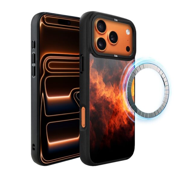 Etui do iPhone 17 Pro IBIZU DropGuard Matt z MagSafe, Twilight Dreams, Inferno Sky