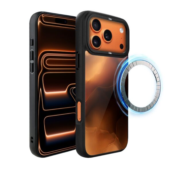 Etui do iPhone 17 Pro IBIZU DropGuard Matt z MagSafe, Twilight Dreams, Mars Sunset