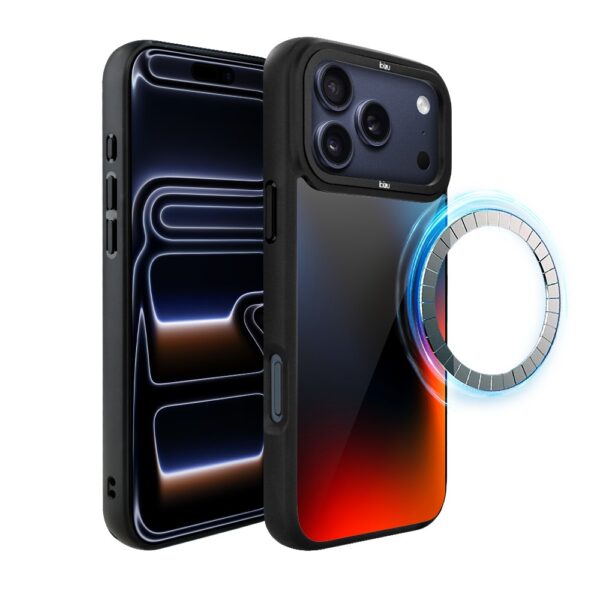 Etui do iPhone 17 Pro IBIZU DropGuard Matt z MagSafe, Twilight Dreams, Midnight Blue