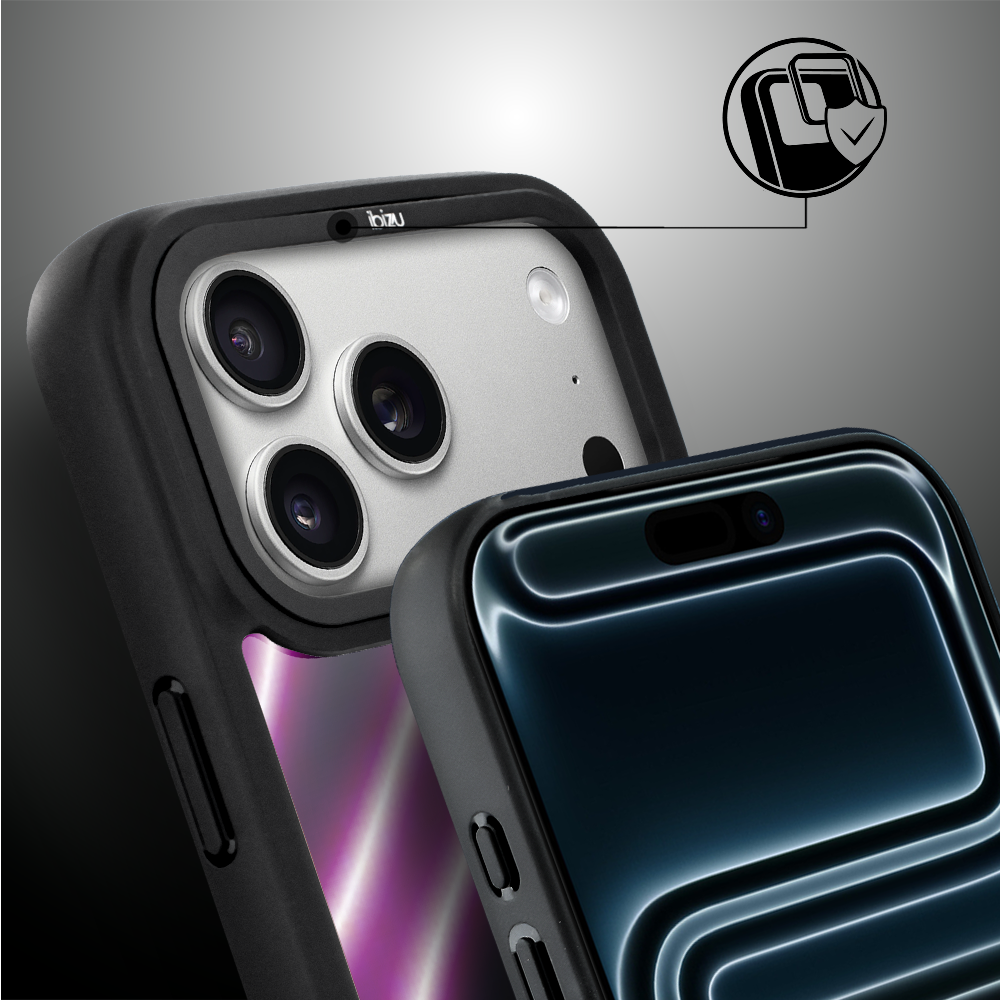 Etui do iPhone 17 Pro Max IBIZU DropGuard Matt z MagSafe, Twilight Dreams, Neonowa fala 17pro_DM-2