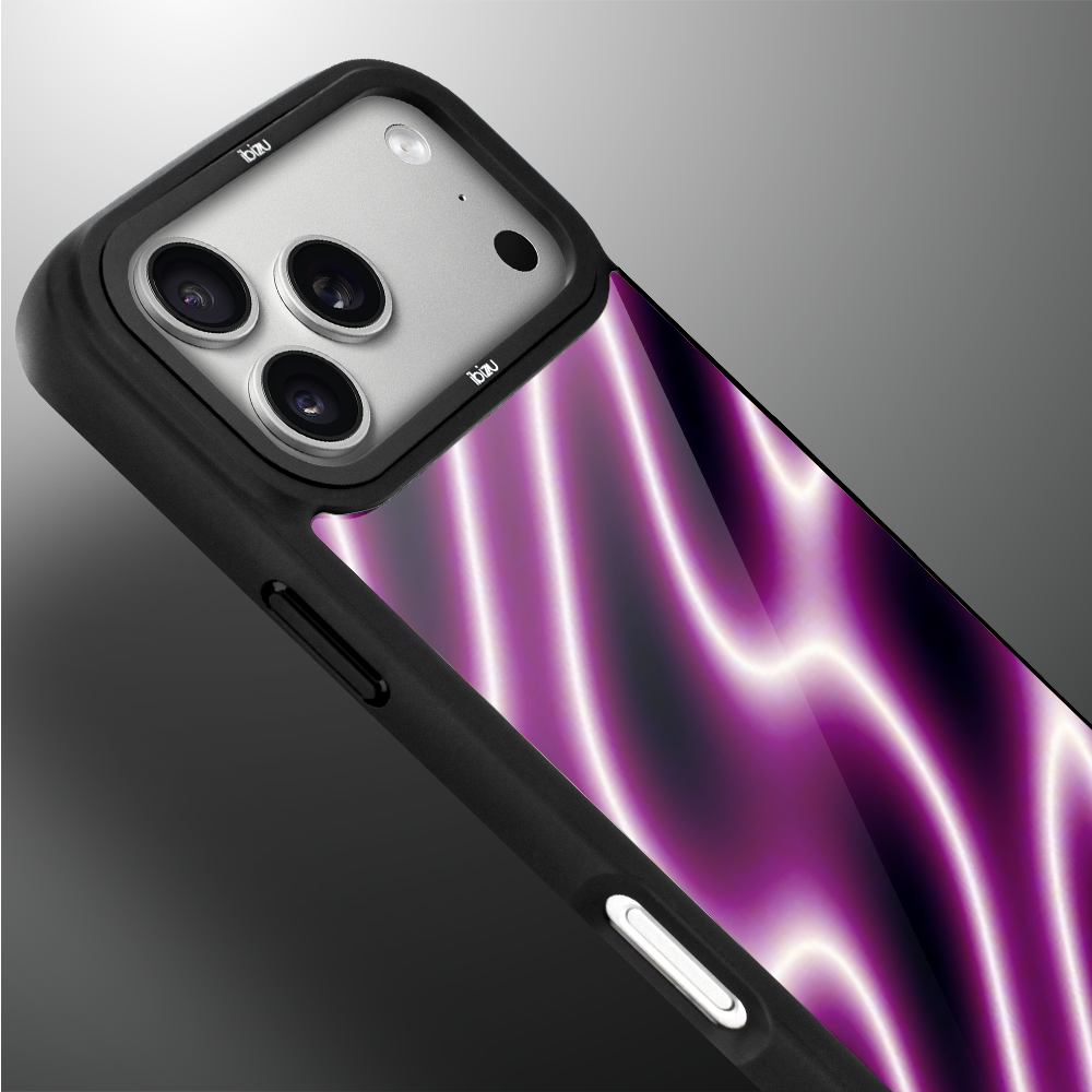 Etui do iPhone 17 Pro Max IBIZU DropGuard Matt z MagSafe, Twilight Dreams, Neonowa fala 17pro_DM-3