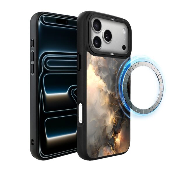 Etui do iPhone 17 Pro IBIZU DropGuard Matt z MagSafe, Twilight Dreams, Stardust