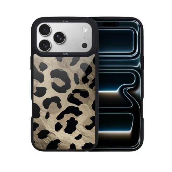 Etui do iPhone 17 Pro Max IBIZU DropGuard Matt z MagSafe, Zew Natury, Dziki Leopard 17pro_DM-7