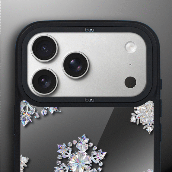 Etui do iPhone 17 Pro Max IBIZU DropGuard Matt z MagSafe, Zimowa magia, Królewskie płatki śniegu 17pro_DM