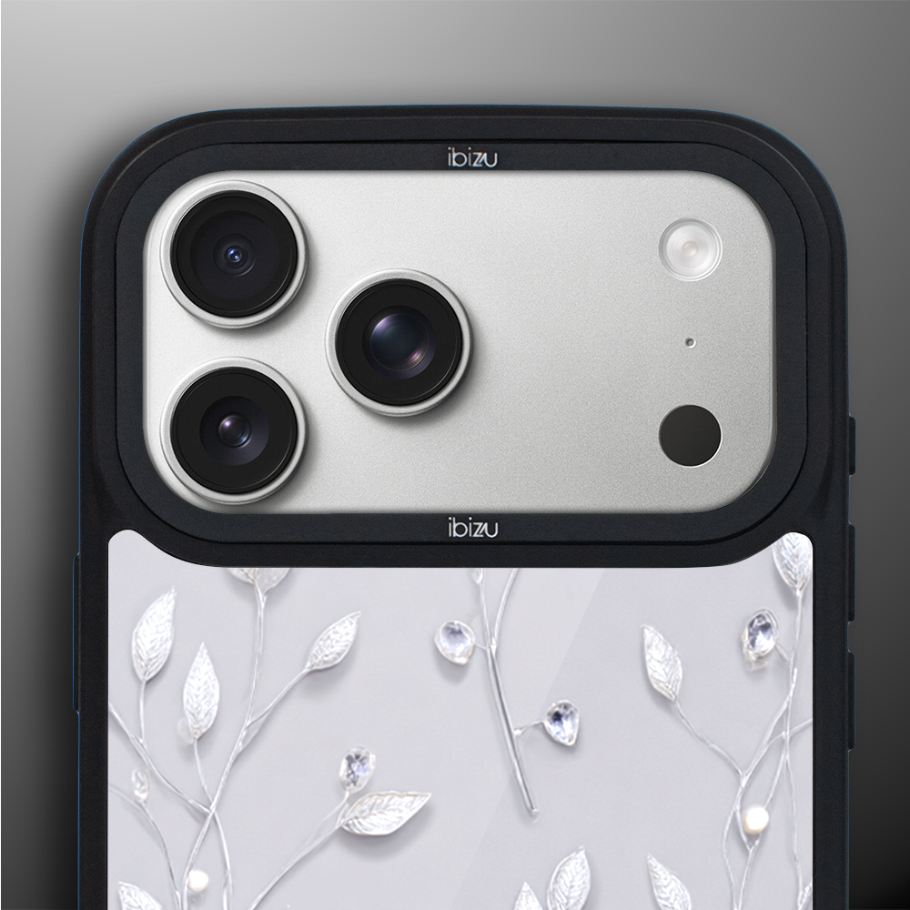 Etui do iPhone 17 Pro Max IBIZU DropGuard Matt z MagSafe, Zimowa magia, Lodowe kwiaty 17pro_DM