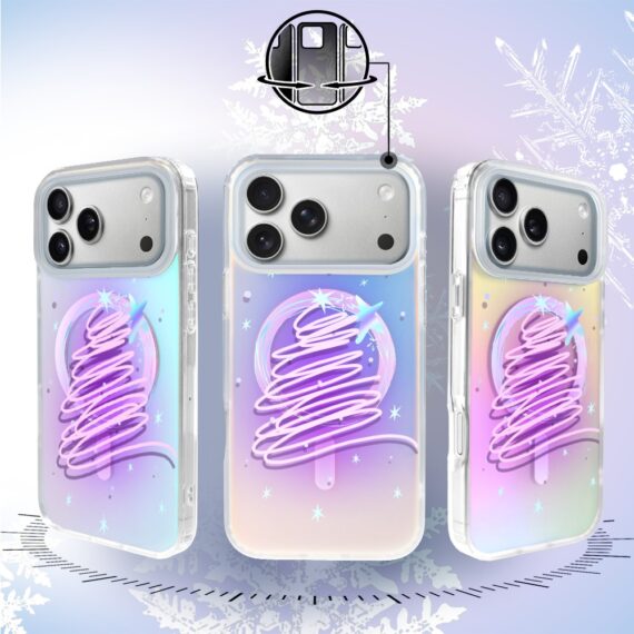 Etui do iPhone 17 Pro Max, MagSafe Christmas, neonowa choinka, zmieniające kolor 17 Pro i Pro Max-2