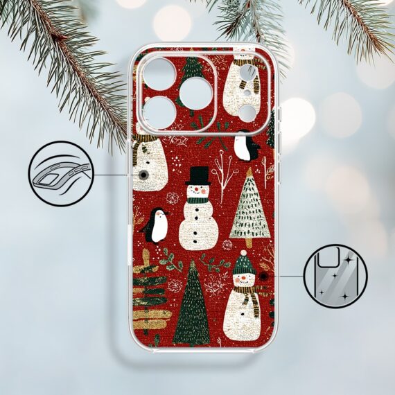 Etui do iPhone 17 Pro Max, Przytulne święta, Rustykalna świąteczna kraina1