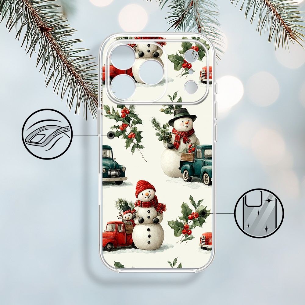 Etui do iPhone 17 Pro Max, Przytulne święta, Zimowe miasteczko1