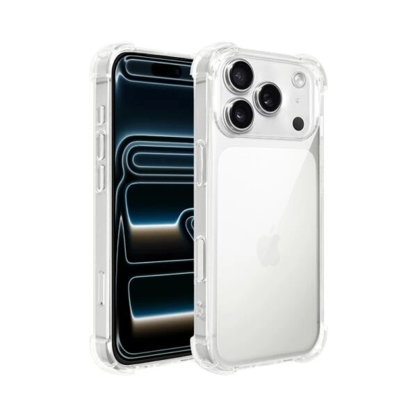 Etui do iPhone 17 Pro Max pancerne anti-shock ze wzmocnionymi krawędziami, przeźroczyste