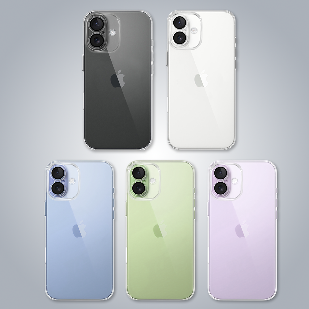 Etui do iPhone 17 Slim Protect Full Cover z osłoną kamery i obiektywów 9H, przeźroczyste (1)