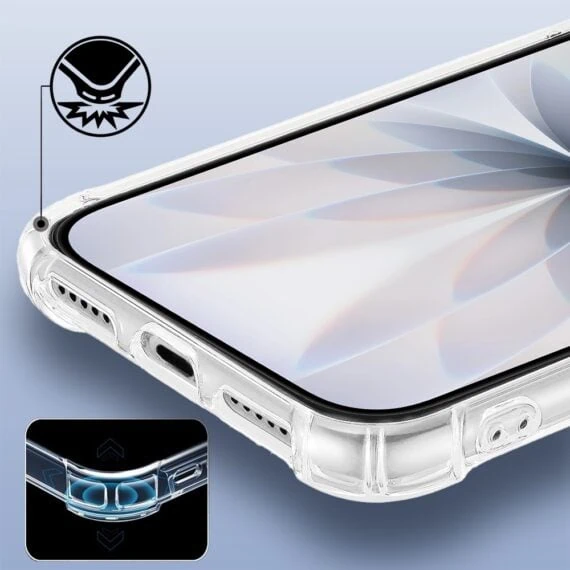 Etui do iPhone 17 pancerne anti-shock ze wzmocnionymi krawędziami, przeźroczyste (3)