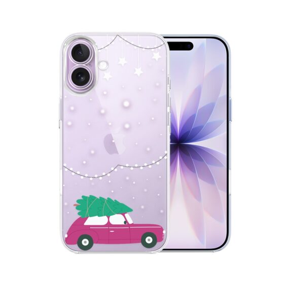 Etui do iPhone 17, podróż do świąt, przeźroczyste 17