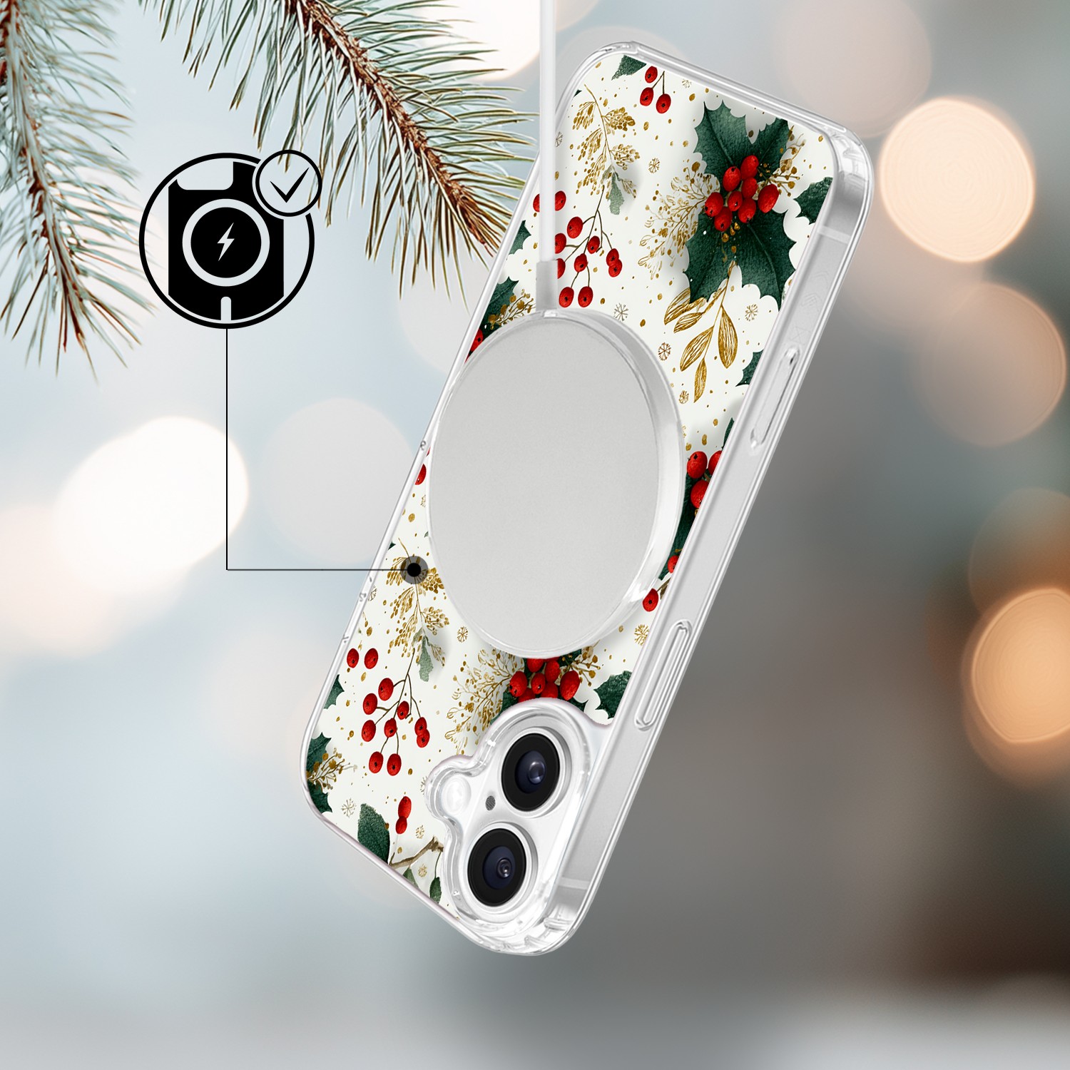 Etui do iPhone 17 z MagSafe, Przytulne święta, Ozdoby świąteczne 17-3