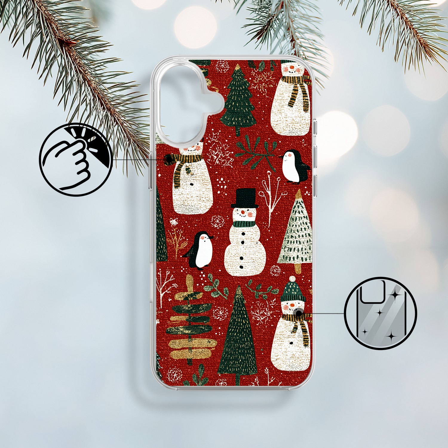 Etui do iPhone 17 z MagSafe, Przytulne święta, Rustykalna świąteczna kraina 17-1