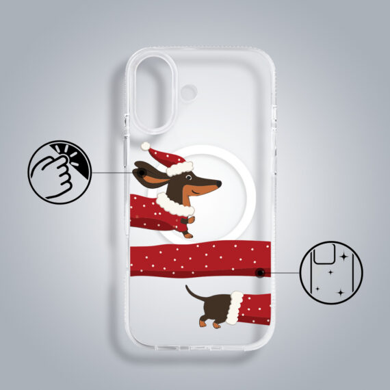 Etui-do-iPhone-17-z-MagSafe-Przytulne-swieta-Swiateczny-jamnik-przezroczyste-2