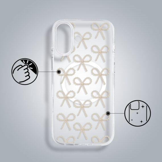 Etui-do-iPhone-17-z-MagSafe-Przytulne-swieta-Zlote-kokardki-przezroczyste-2
