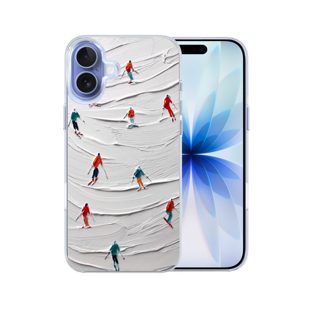 Etui do iPhone 17 z MagSafe, Zimowa Magia, Narciarski obraz, przeźroczyste 17