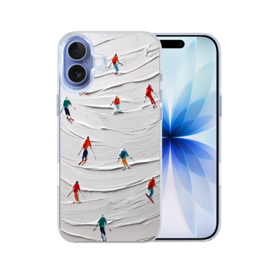 Etui do iPhone 17 z MagSafe, Zimowa Magia, Narciarski obraz, przeźroczyste 17