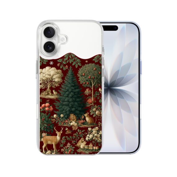 Etui do iPhone 17 z MagSafe, Zimowa Magia, Świąteczny las, przeźroczyste 17