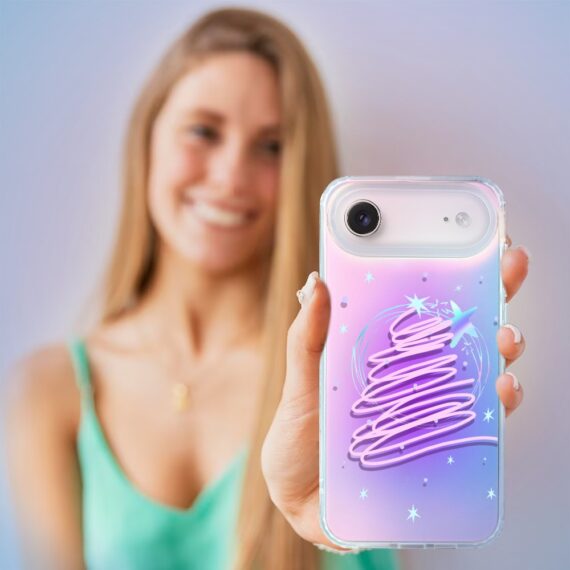 Etui do iPhone Air, Christmas, neonowa choinka, zmieniające kolor AIR-5